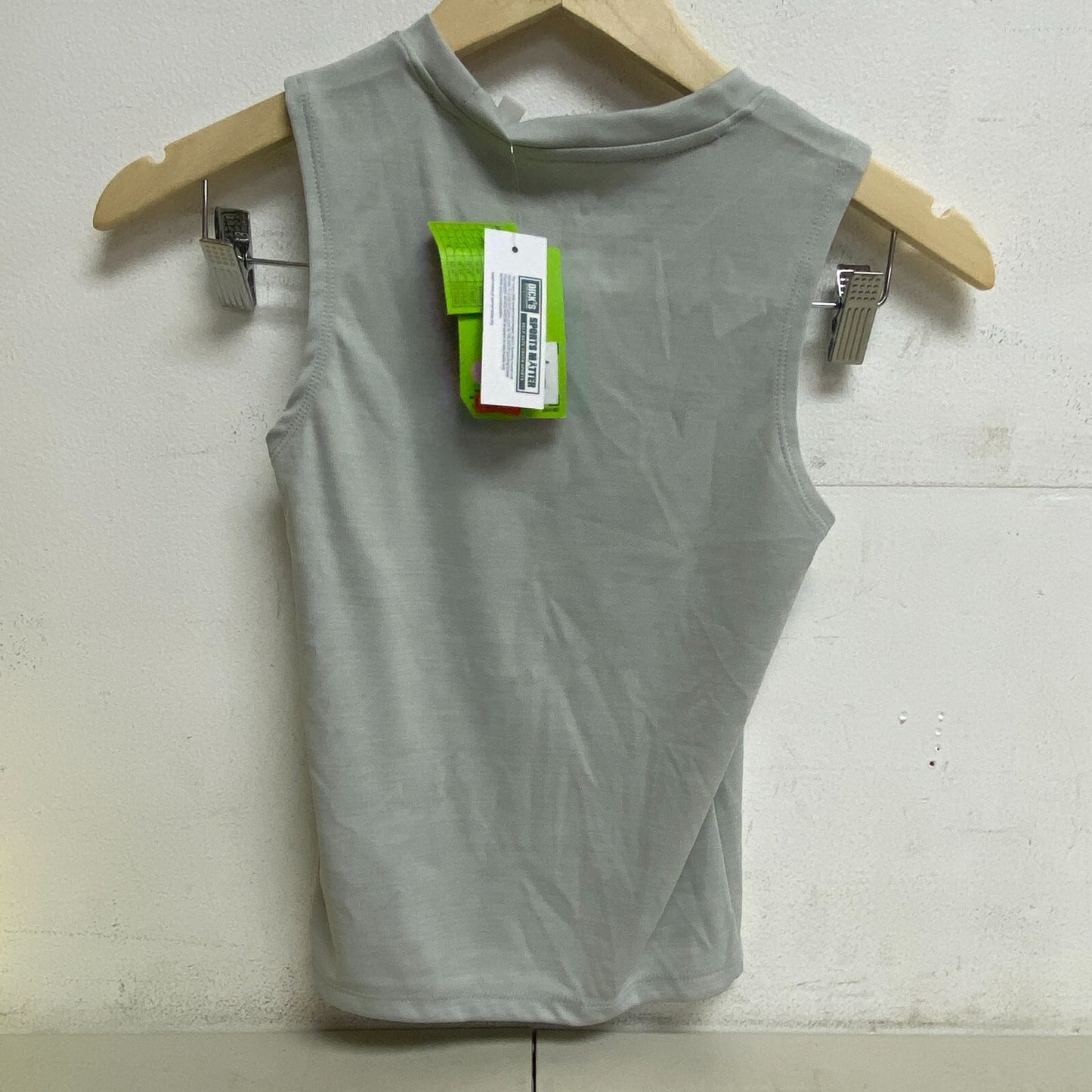 DSG Boy's Poly Muscle Tank High Rise / Pure White DAB13119 BRAND NEW