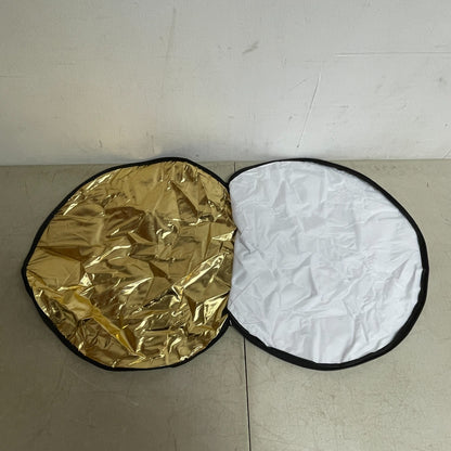 Etekcity 24″ 5‑in‑1 Collapsible Photography Reflector Kit Silver/Gold/White/Bla
