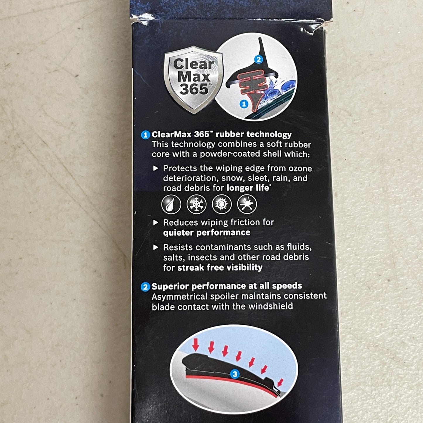 Bosch ICON 19A Premium Beam Wiper Blade 19″ All Season Black