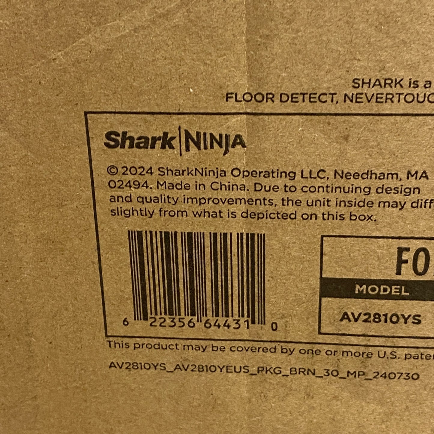 Shark AV2810YS PowerDetect NeverTouch Self- Empty Robot Vacuum & Mop New