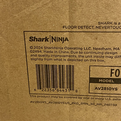 Shark AV2810YS PowerDetect NeverTouch Self- Empty Robot Vacuum & Mop New