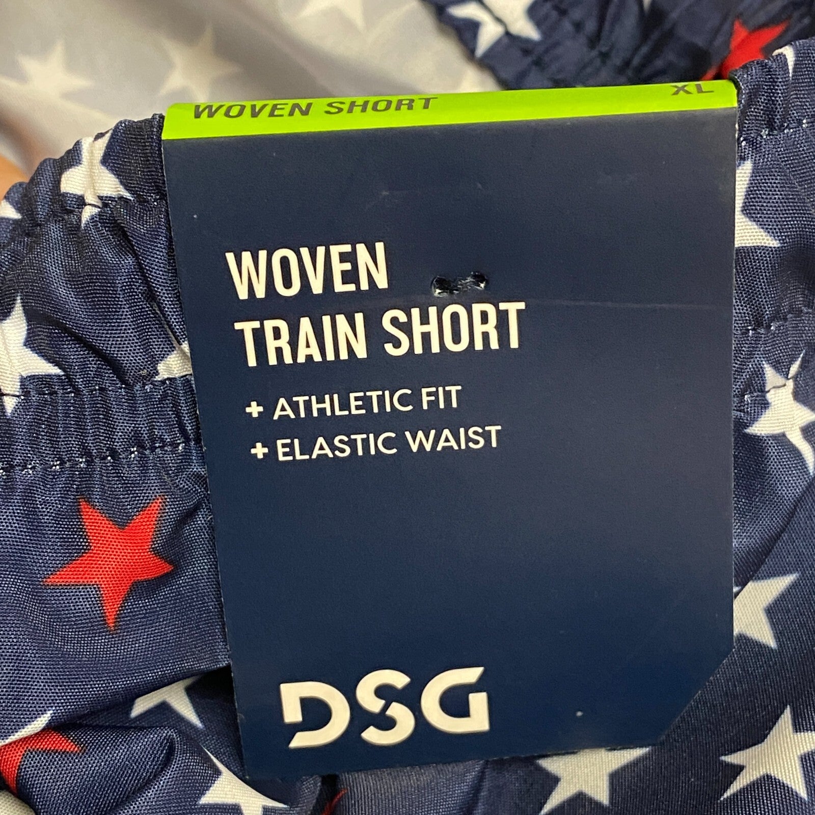 DSG Boy's Training Woven Volley Short Print University Navy Stars DAB12113PRT