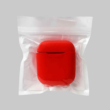 Airpods/Airpods Gen 2 Rubber Silicone Protective Slip Case Protector Red