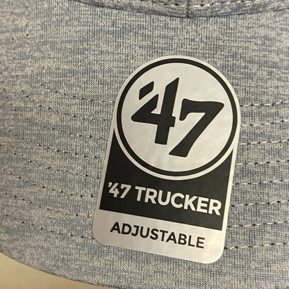 '47 Truckers Adjustable Los Angeles Dodgers Baseball Cap Gray/White Strap Hat OS