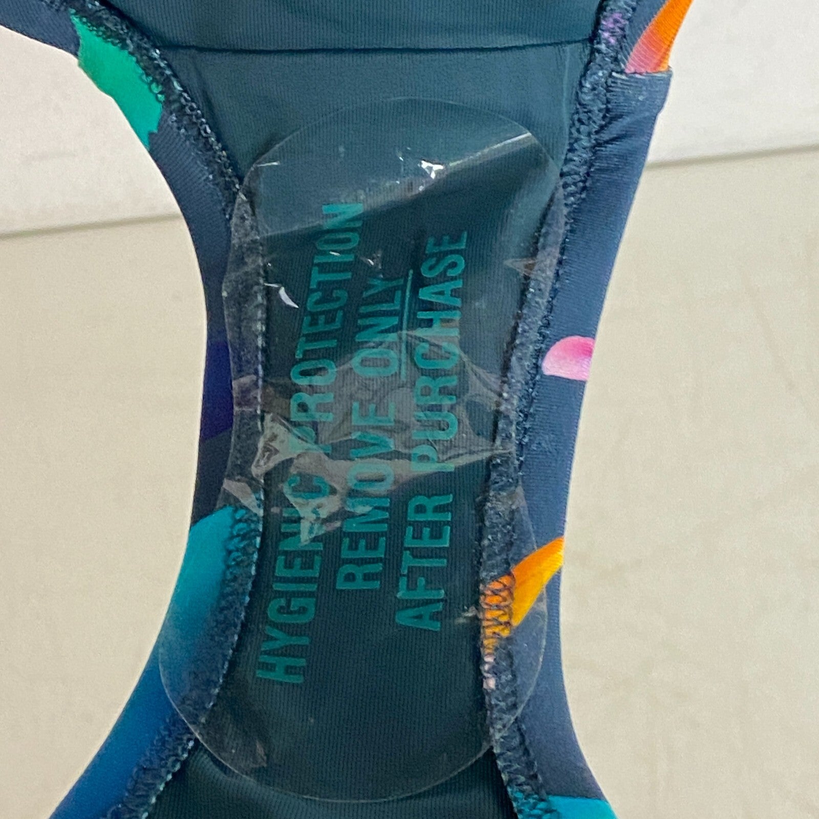 Calia Women's Swim Adjustable Rise Bikini Ruched Side Floral Bottom Aqua Multi