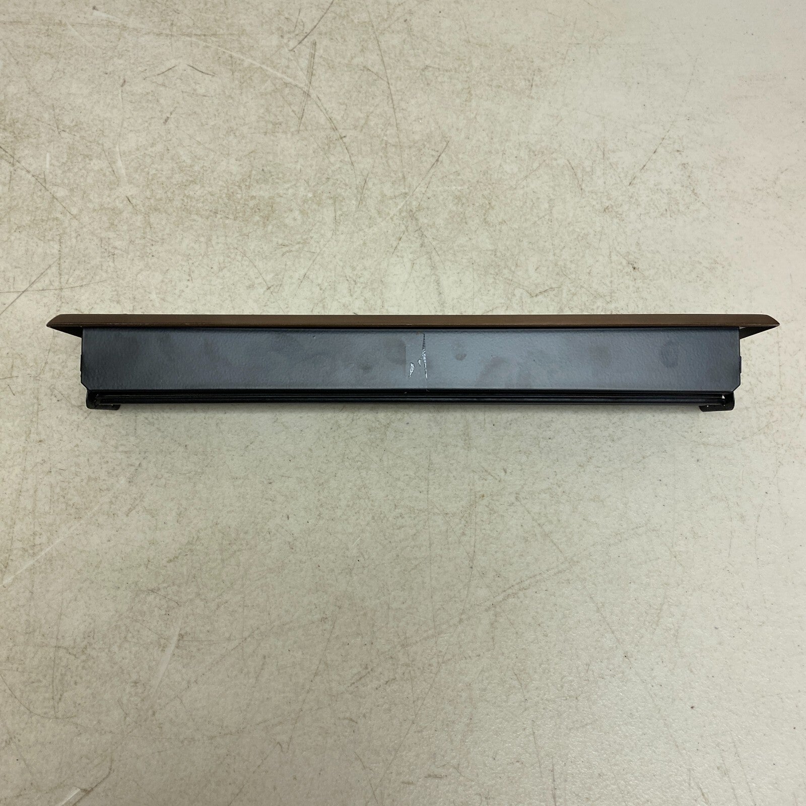 SIGNATURE HARDWARE OLD VICTORIAN STEEL FLOOR REGISTER WITH WALL CLIPS 2-1/4"....