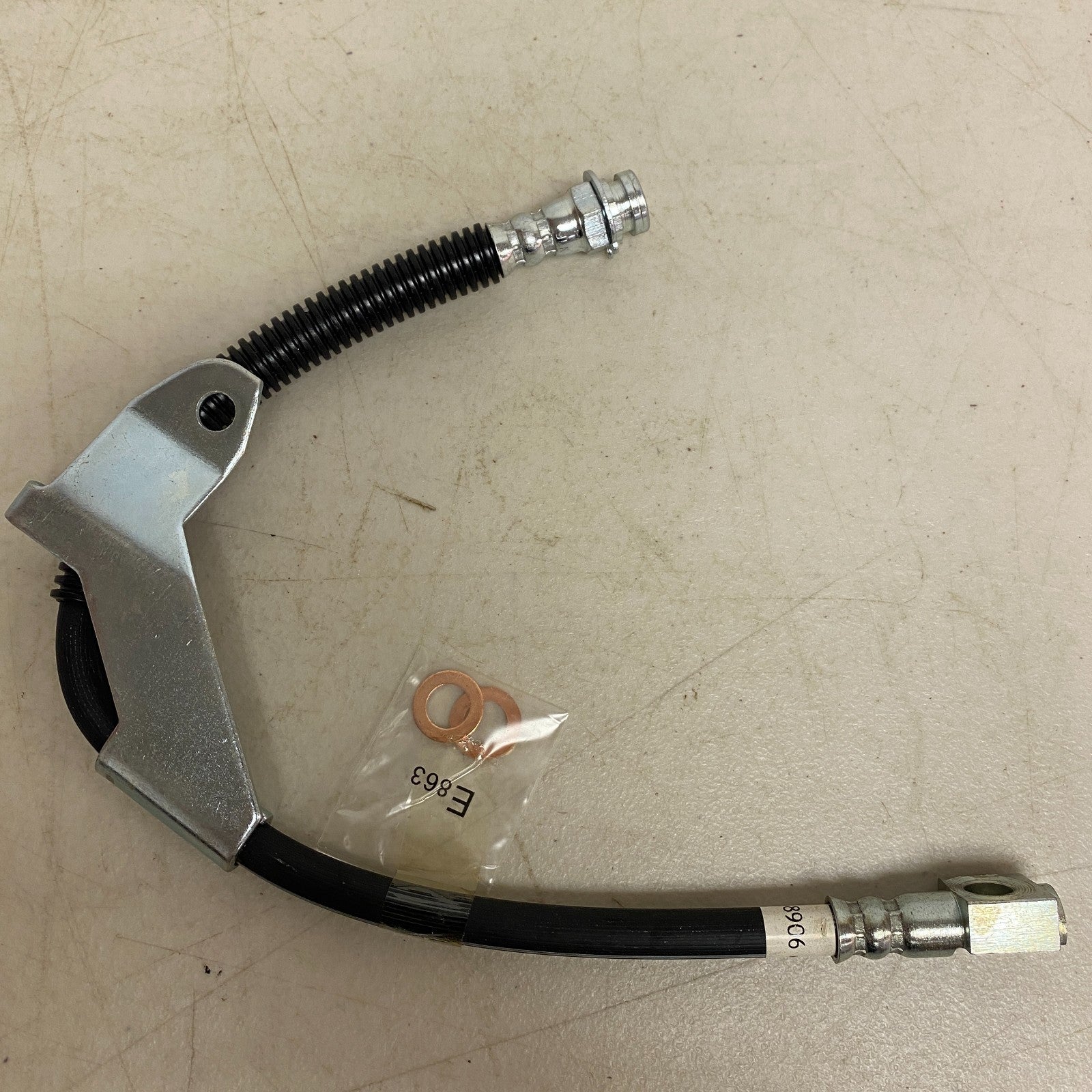 Carquest BHA38906 Brake Hose Assembly Right Side w/ Banjo Fitting & Washers