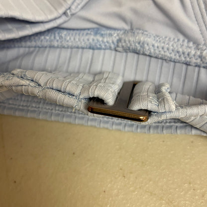 Calia WomensTriangle Cross Back Top Blue  Solid Stylish Trendy WSA22219R