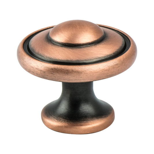 Signature Hardware Berenson Euro Traditions 1-3/16" Cabinet Knob Brushed Antique