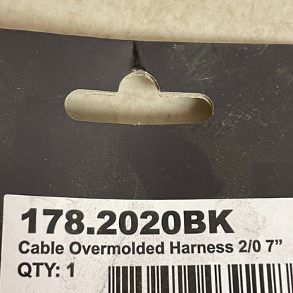 Automann Overmolded Battery Harness 2/0 Gauge 7″ Black Heavy-Duty 178.2020BK