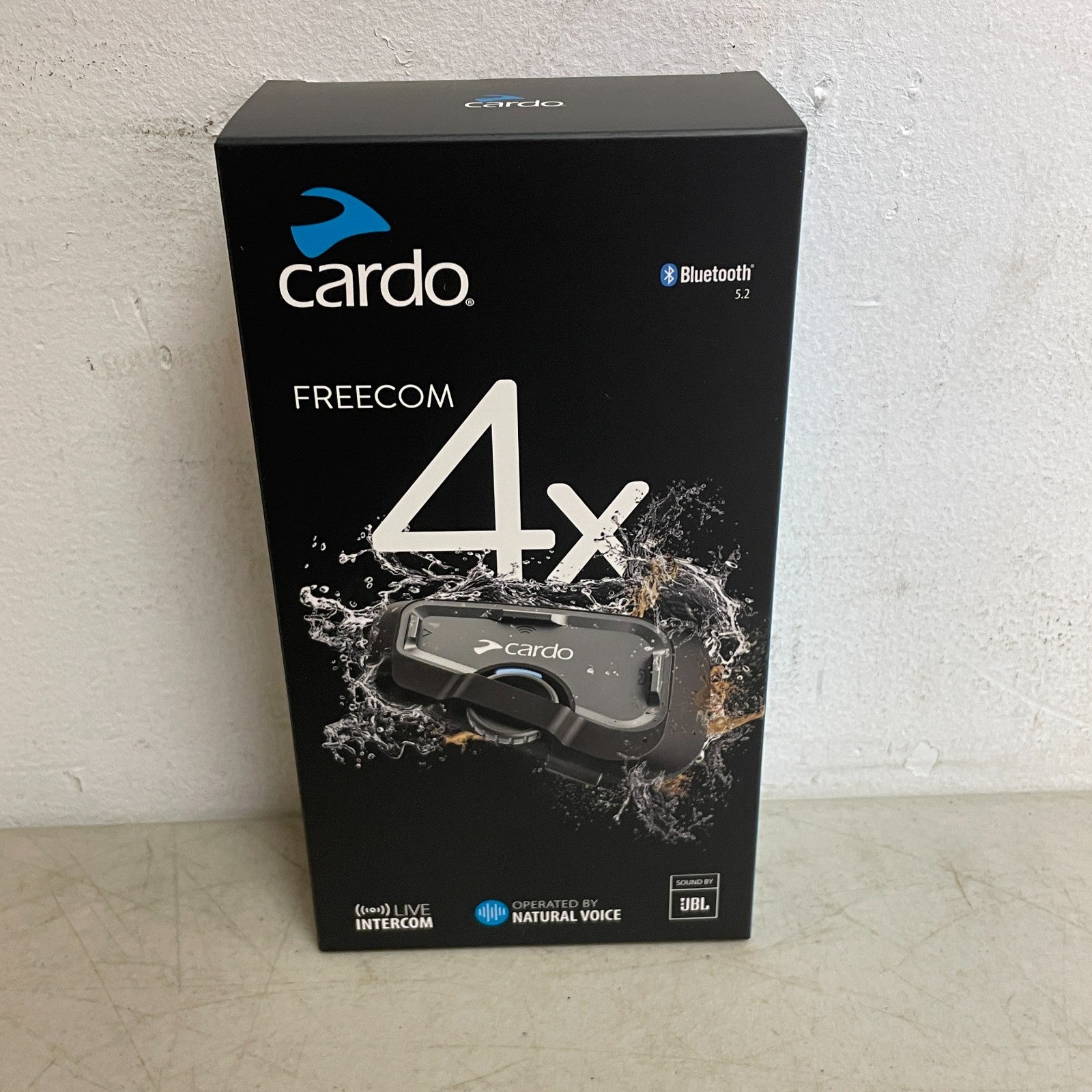 Cardo FREECOM 4X Single Bluetooth Intercom Built-In Voice Assistant Headset