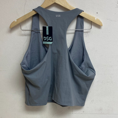 DSG Women's Momentum Cropped  Scoop Neck Tank Top Wet Cement DAW13301 New