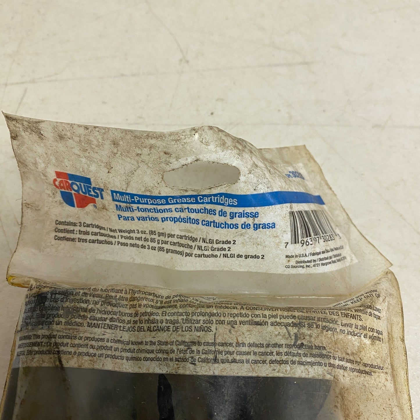 CARQUEST MULTI-PURPOSE GREASE CARTRIDGES 30Z