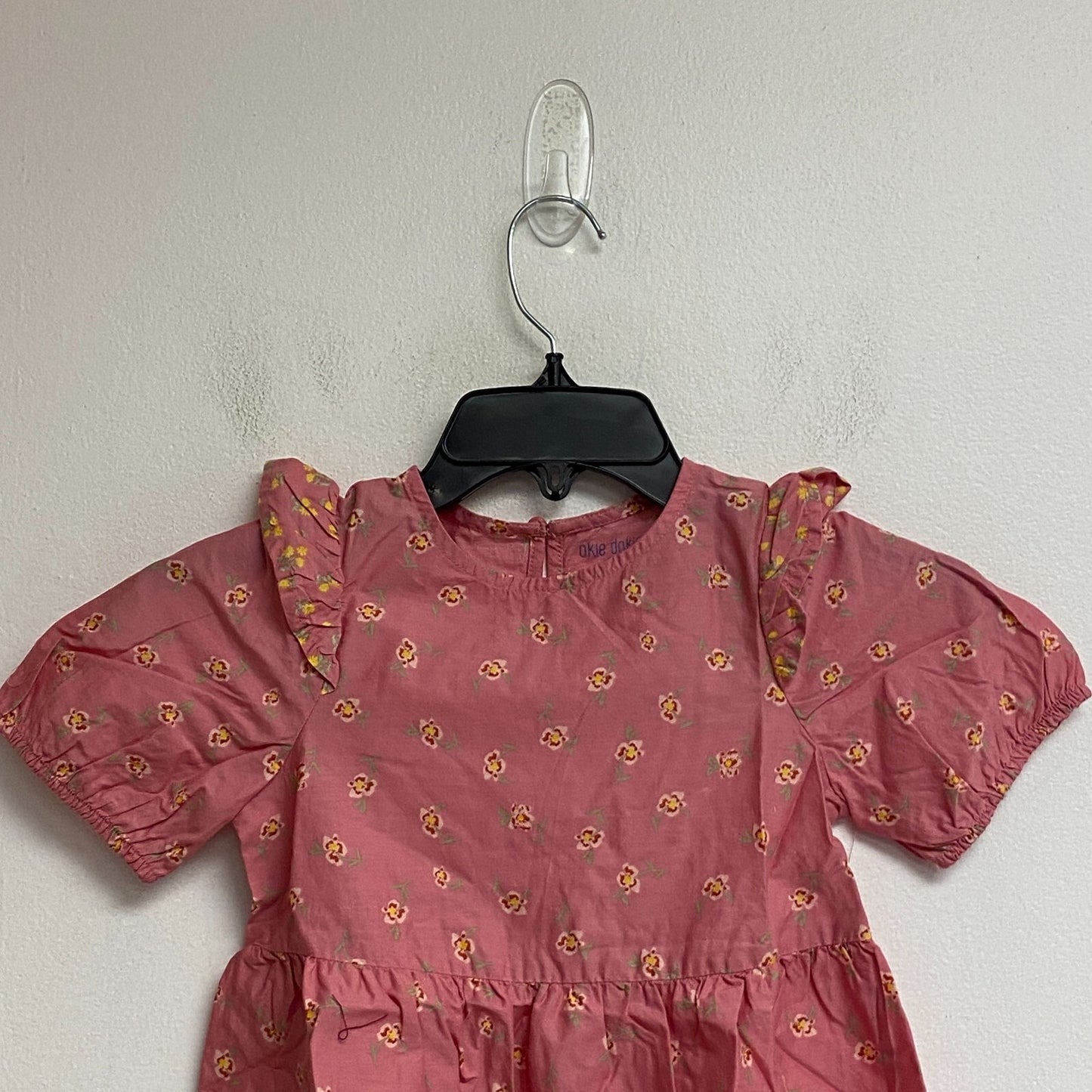 Okie Dokie Toddler Girls Short Balloon Sleeve A-line Dress Sz 4T Color: Bohemian