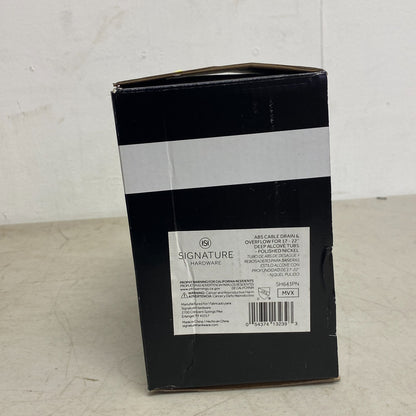 Signature Hardware 17-22" ABS Cable Bath Drain Polished Nickel SH643PN