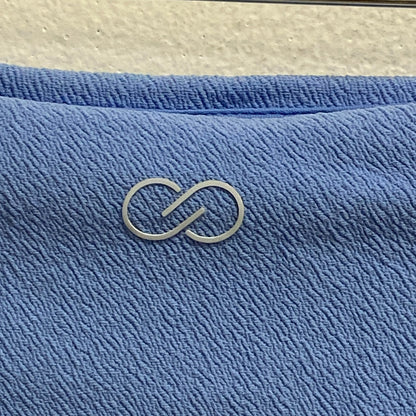 Calia Midrise Bikini Bottom Misty Cerulean Solid Swimwear Trendy WSA21400T