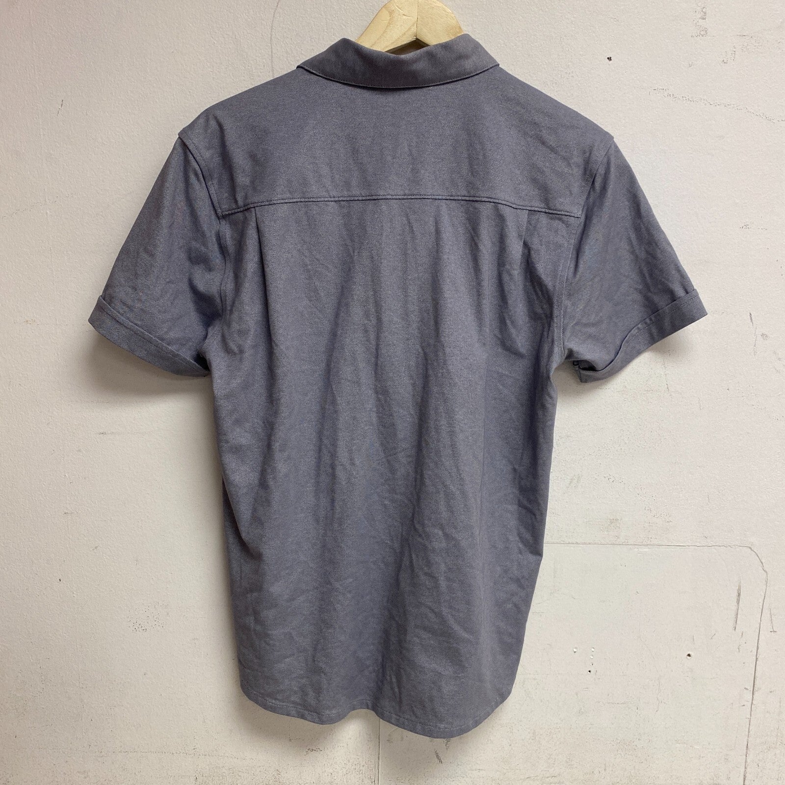 VRST Mens Short Sleeve Button Down Shirt Tinted Grey Heather MAX200333 BRAND NEW