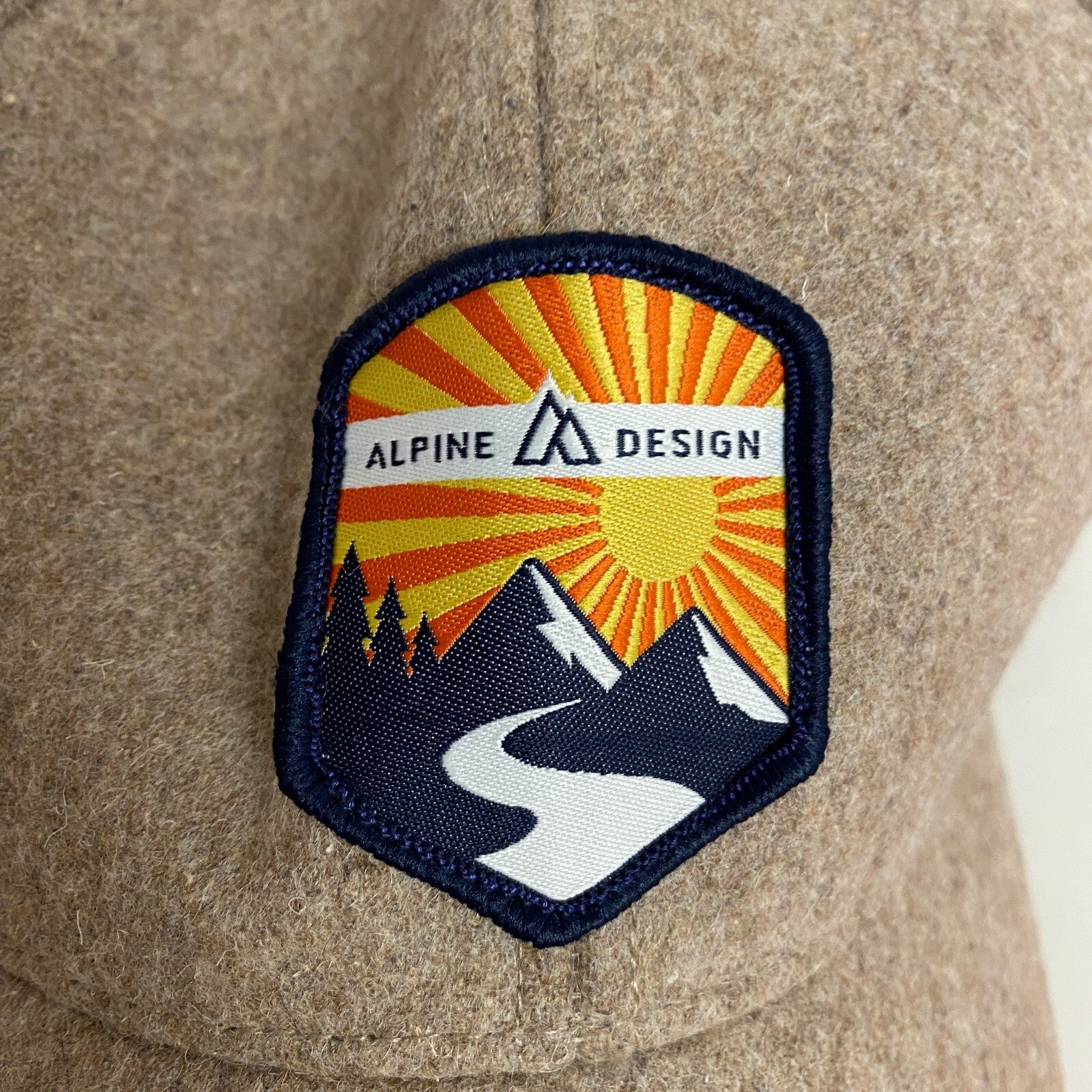 Alpine Design Men's AD M Faux Melton Patch Cap Tan  One Size [OSFA] ADMA4001 New
