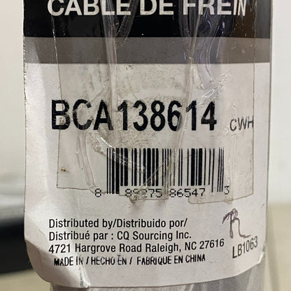 CARQUEST Wearever Parking Brake Cable Black 74.4″ Fit BCA138614