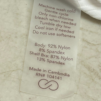 Calia Womens Cut Out Ribbed Tank Top Cloud Cover Solid Stylish WAX11269