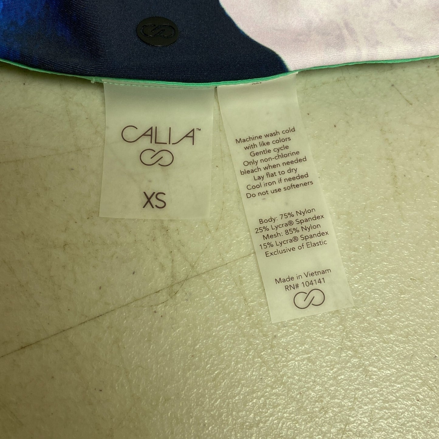 CALIA Power Sculpt Mid Rise Swim Bottom Painterly Floral Multi WSA22410PRT