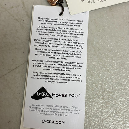 Calia Women's Tie Front Bikini Top Watercolor Palms Multi Floral WSA22200PRT