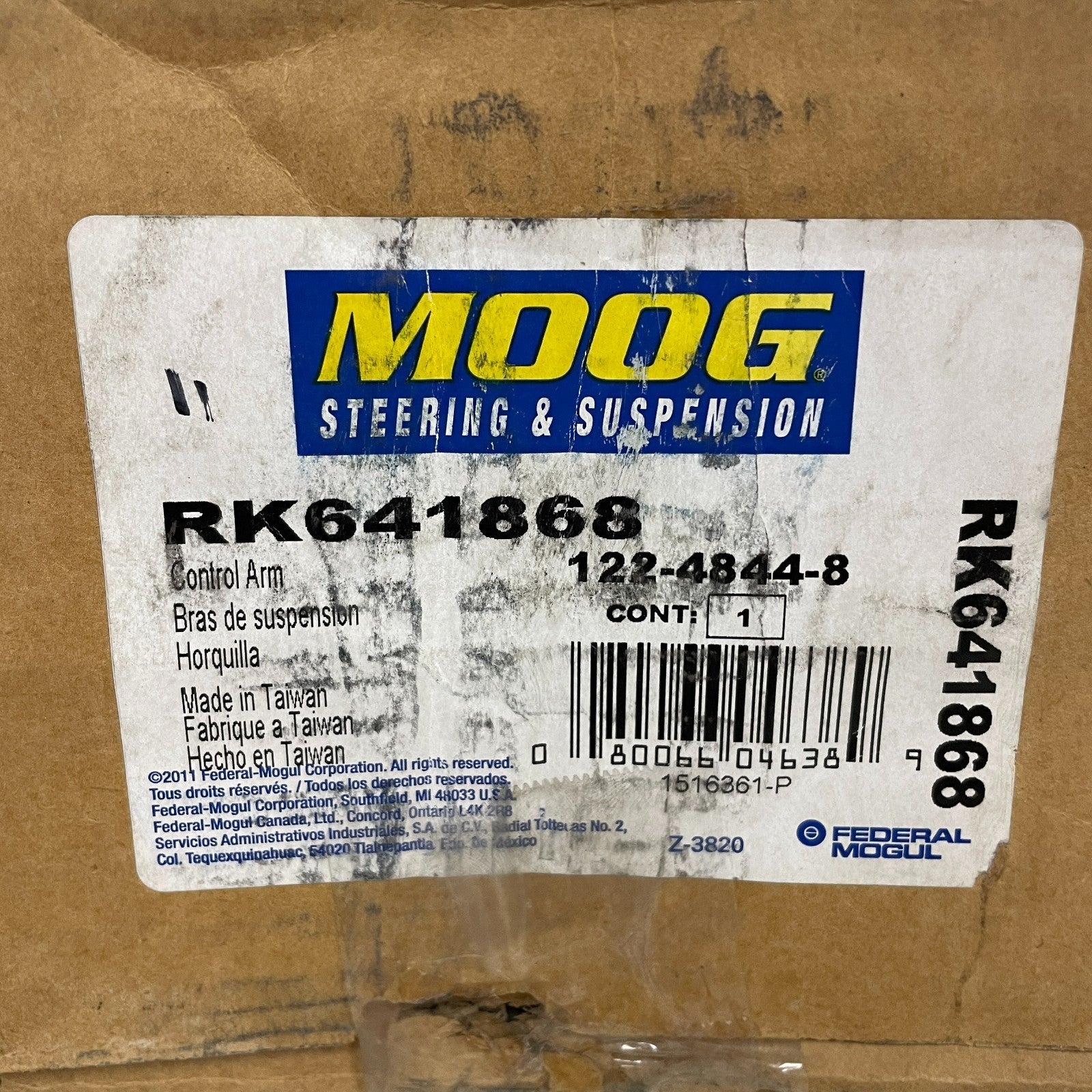 Moog R-Series Rear Lower Forward Non-Adjustable Control Arm – RK641868