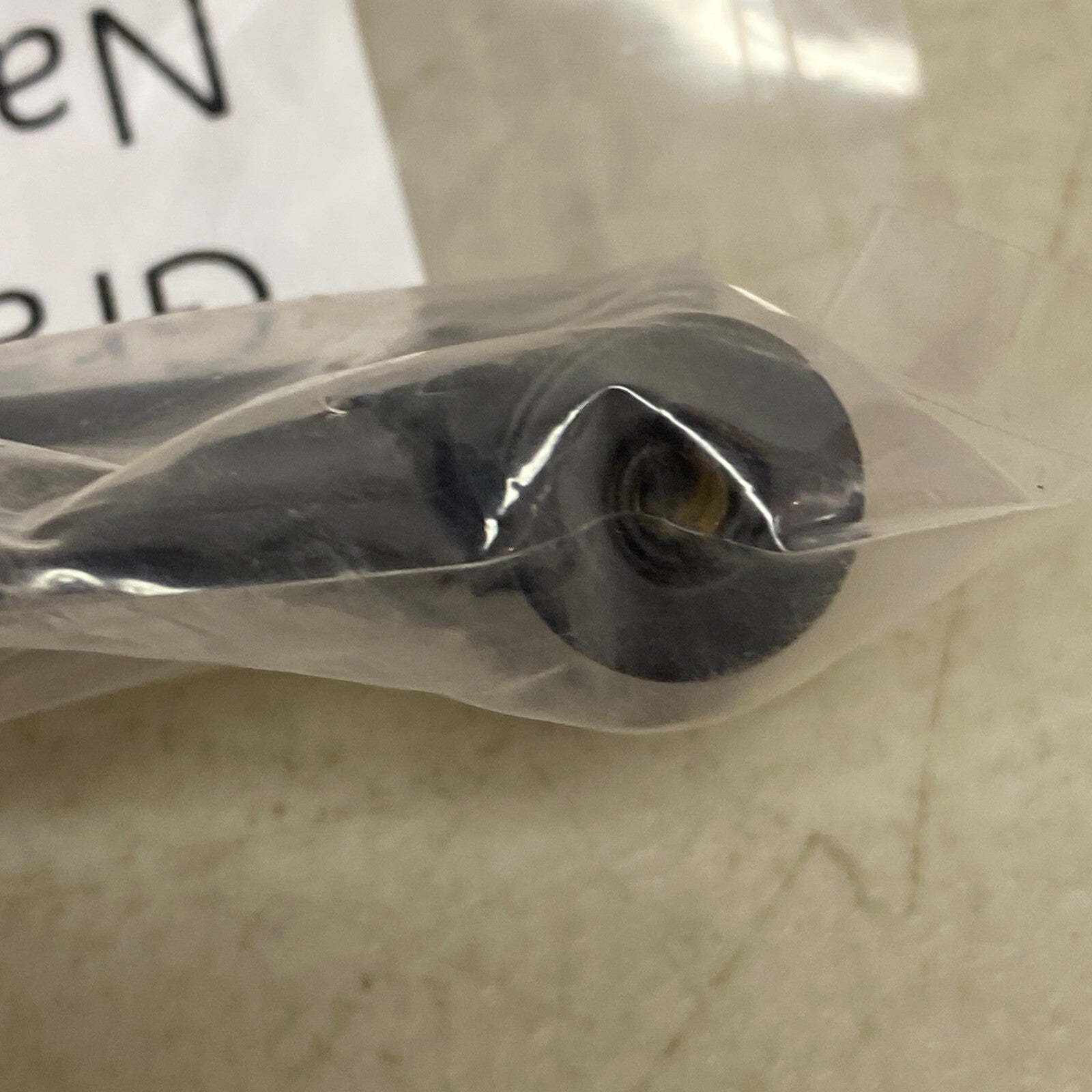 Signature Hardware 3-3/4" Lazzara Cabinet Pull Black Leather - Matte Black