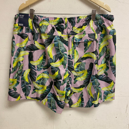 DSG Men's 6" Training Relaxed Fit Rec Shorts Multi Go Bananas DAM12111DP