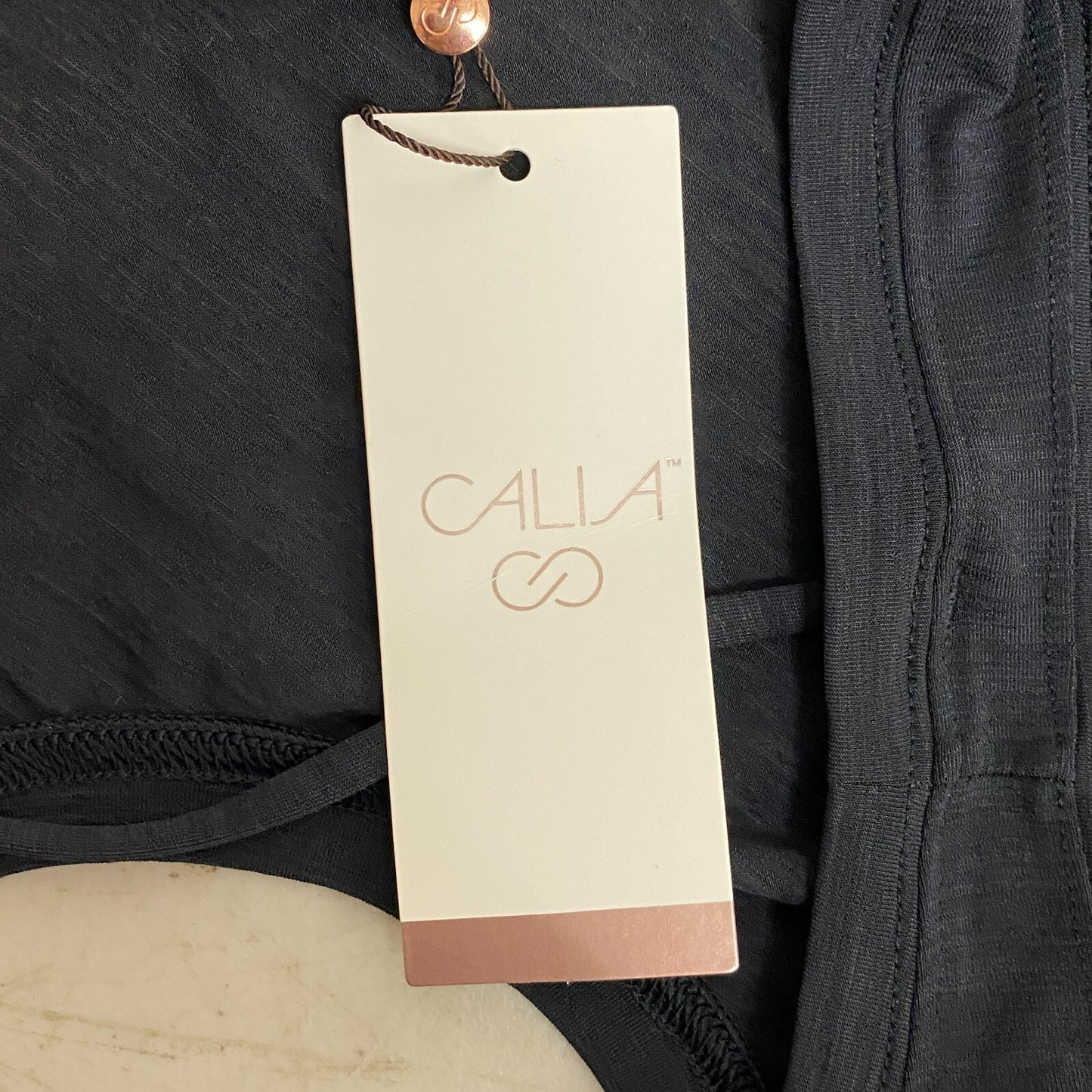 CALIA WOMEN'S Trapeze Performance Tank Pure Black Sleeveless Solid WAX11268