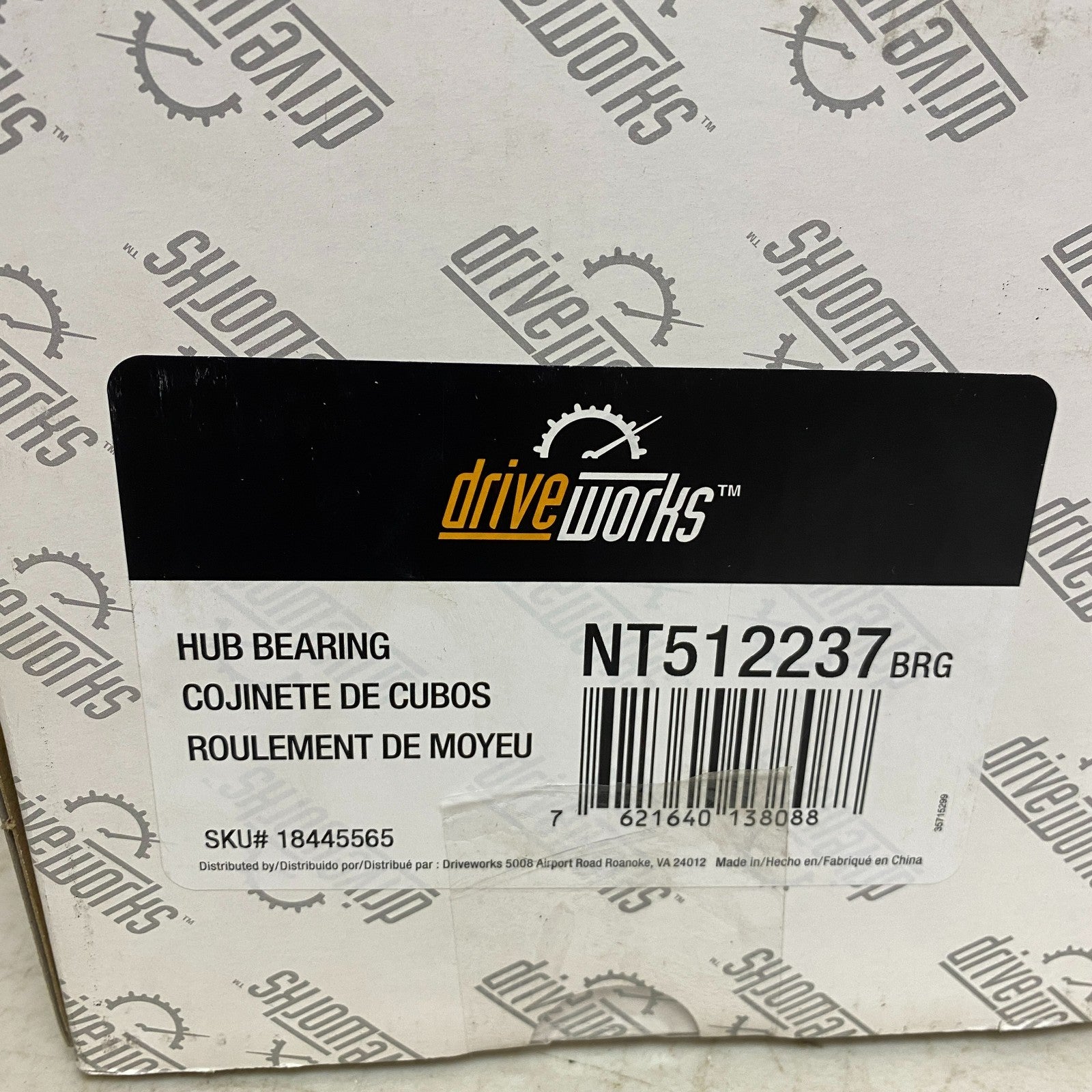 DRIVEWORKS Wheel Hub & Bearing Assembly Rear Steel Model NT512237