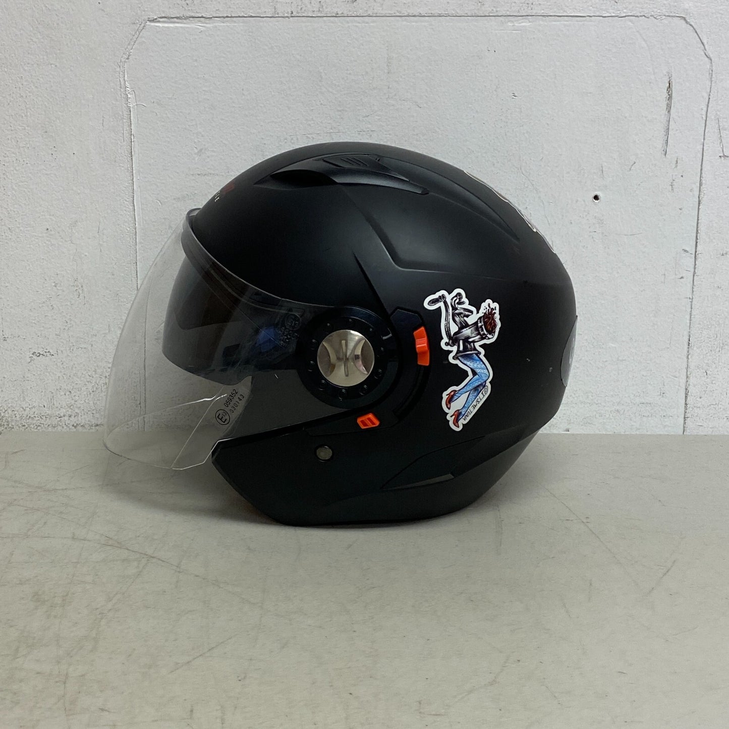 Indian Motorcycle Helmet w/Face Cover Size L Adjustable Under Shading cover Matt