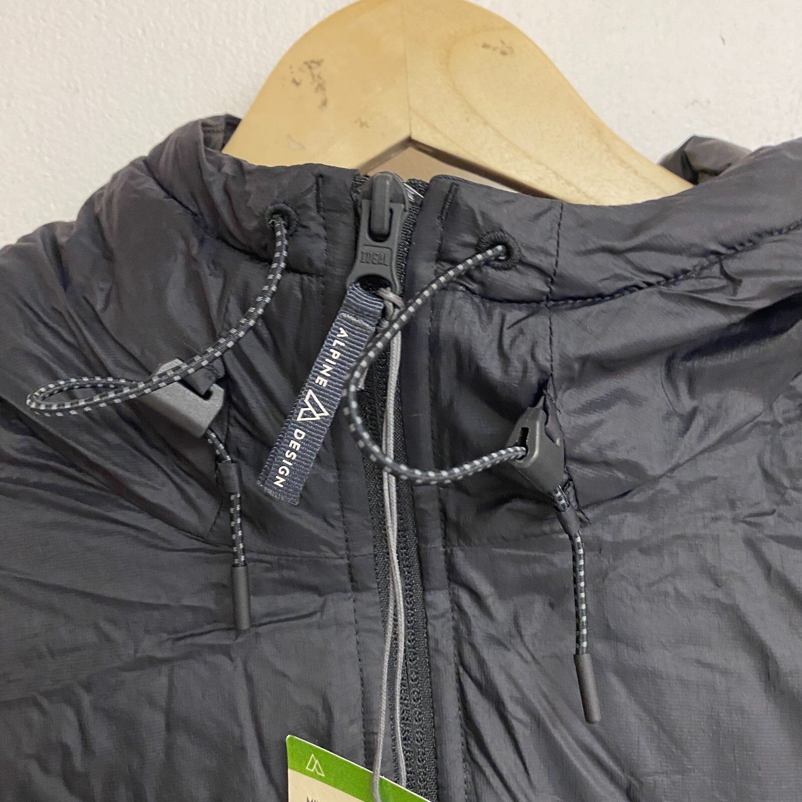 ALPINE DESIGN W AD ECHO HILL INSULATED PUFFER JACKET PURE BLACK ADW23500 NEW!