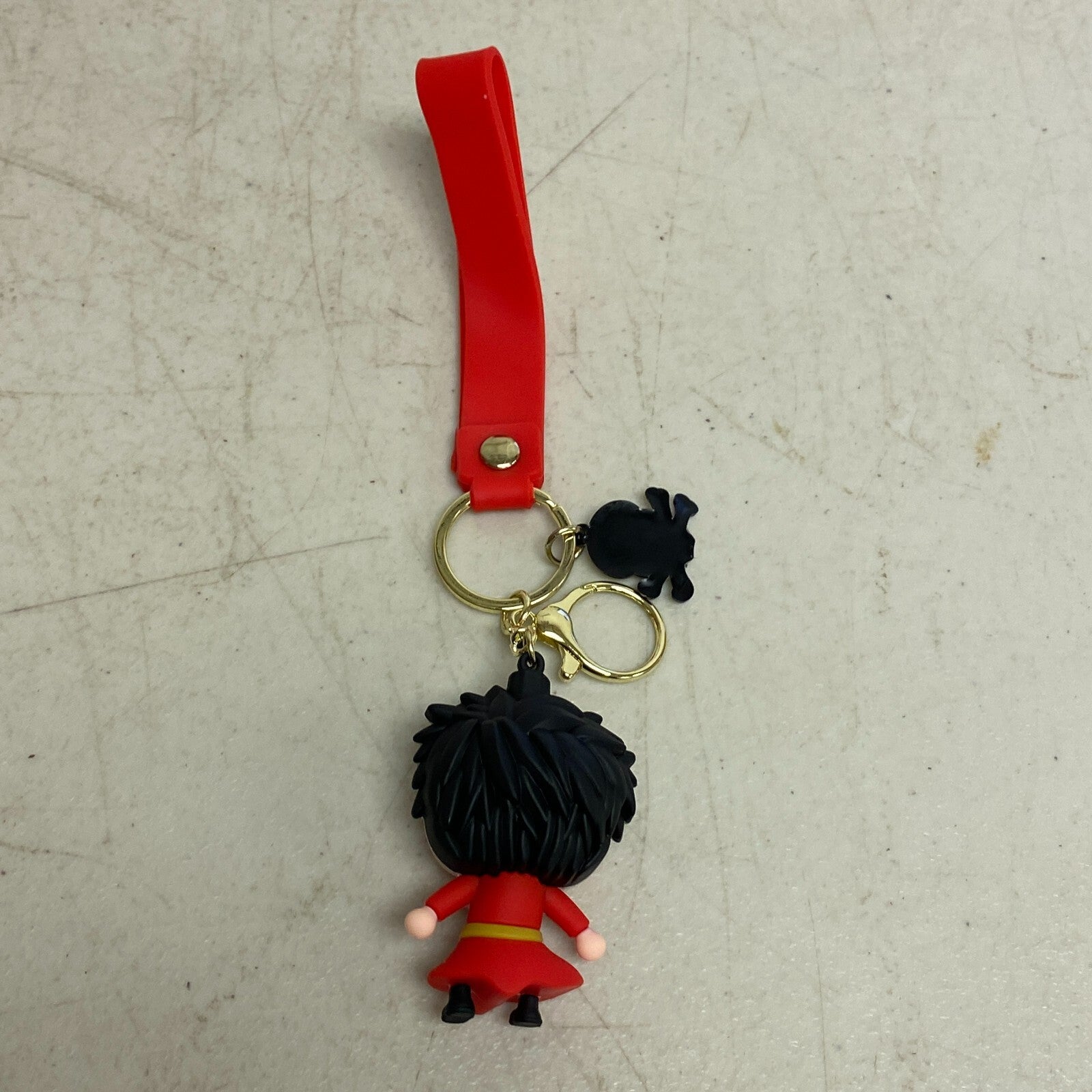One Piece Monkey D. Luffy Anime Keychain Key Ring Bag Charm PVC Silicone 