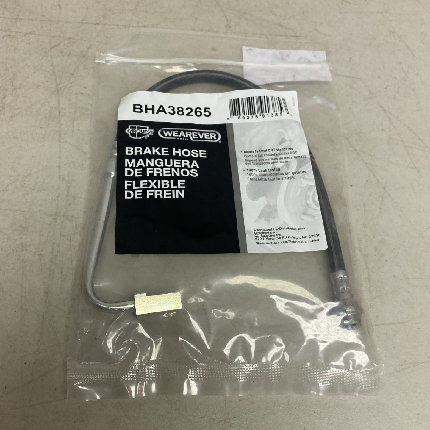 Carquest Wearever Brake Hose Assembly w Banjo & Copper Washers Front BHA38265