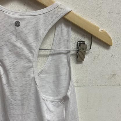 CALIA Women's Scoop Racer Tank Pure White Sleeveless Solid WAX11205XFS