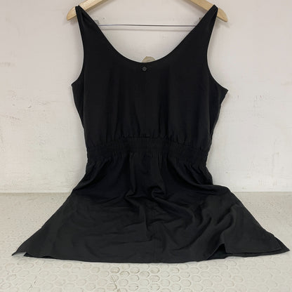 Calia Journey Womenâs Double Scoop Dress Pure Black WAX15033 NWT