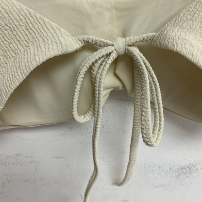 Calia Women's Swim Collection Racerback Tie Back Bikini Top Light Sand WSA23200N