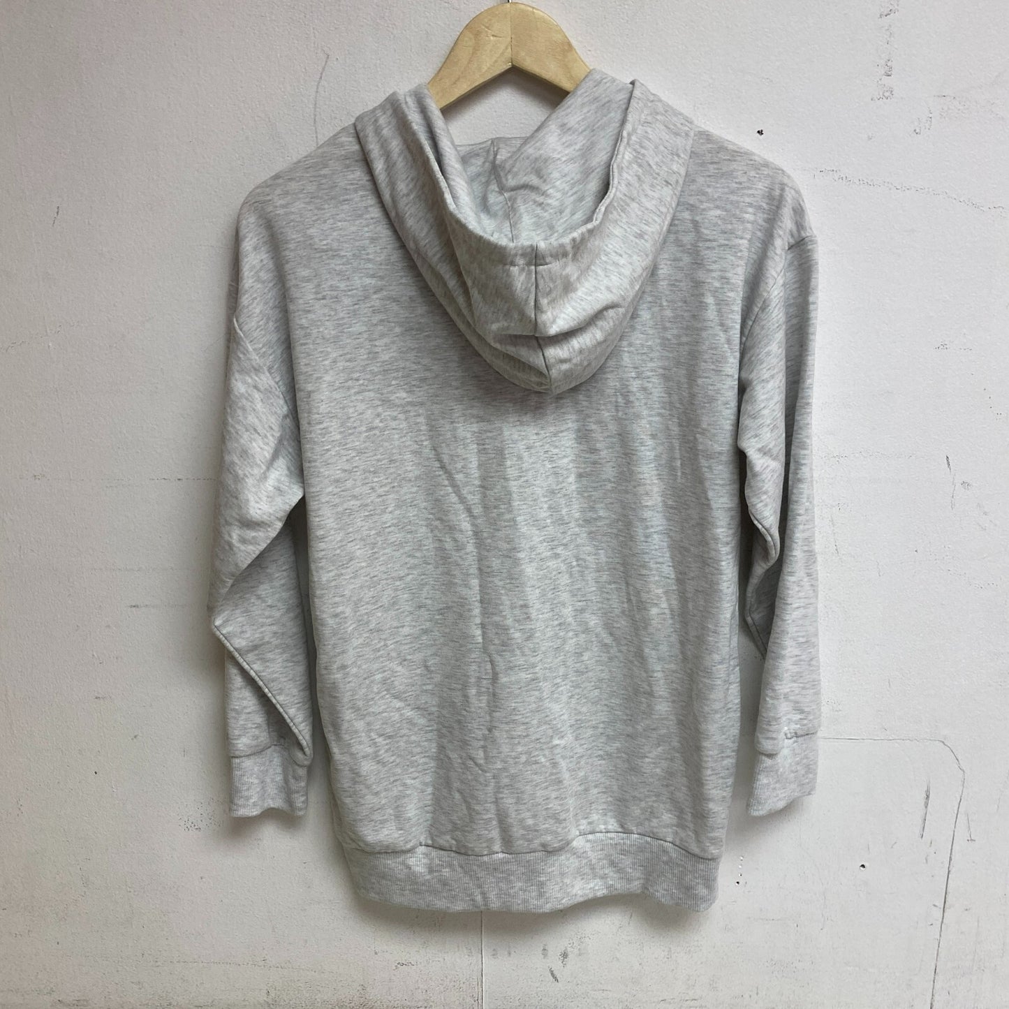 DSG Girls Oversized Full Zip Hoodie Heather Light Heather Grey Solid DAG21430H