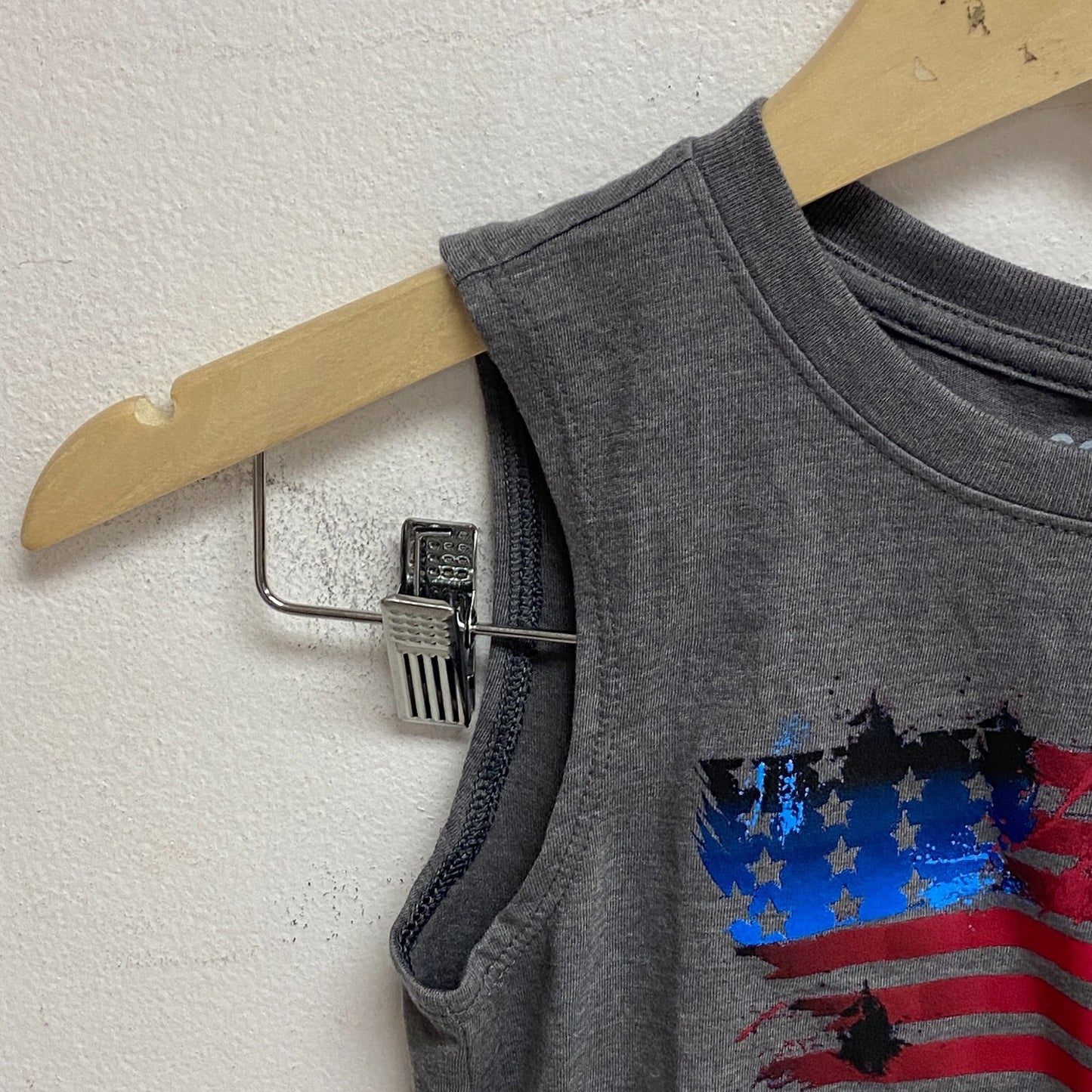 DSG Boys Training Relaxed Cotton Graphic Tank Mid Gray Basketball DAB12111H