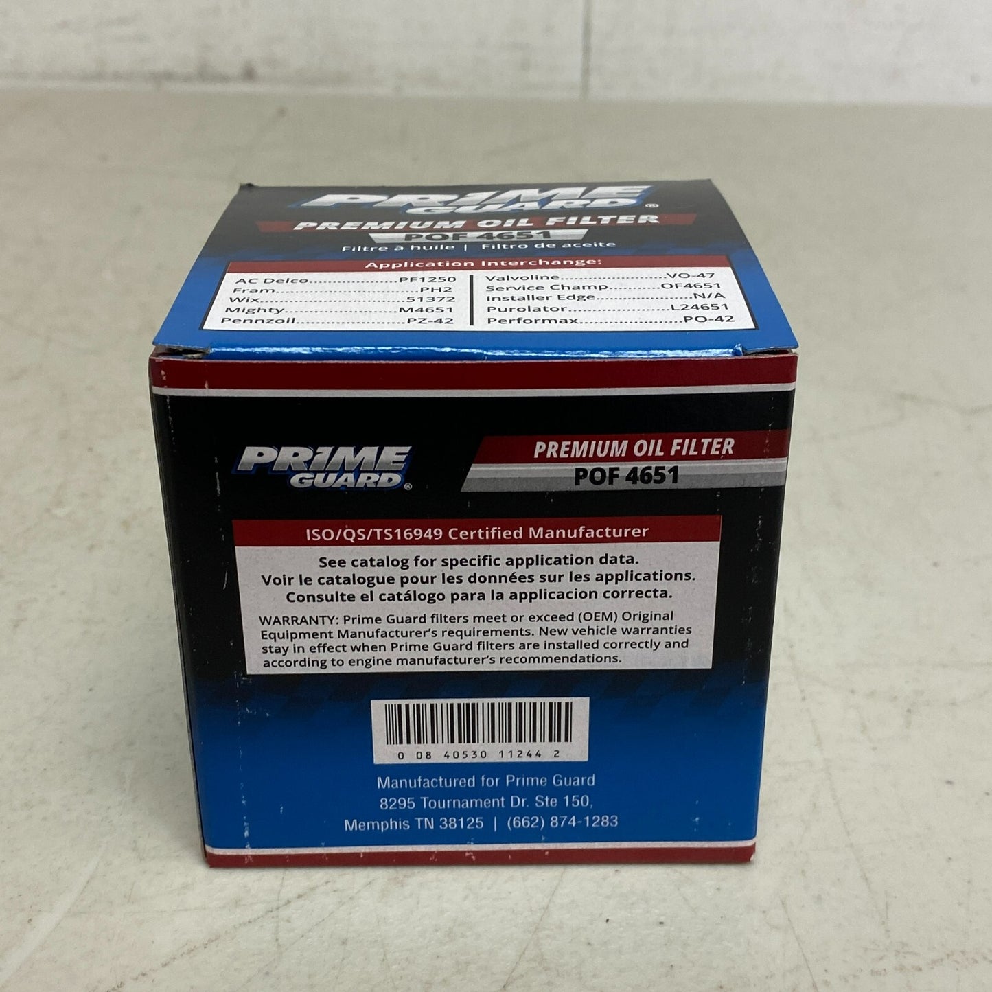 Prime Guard Premium Oil Filter POF 4651