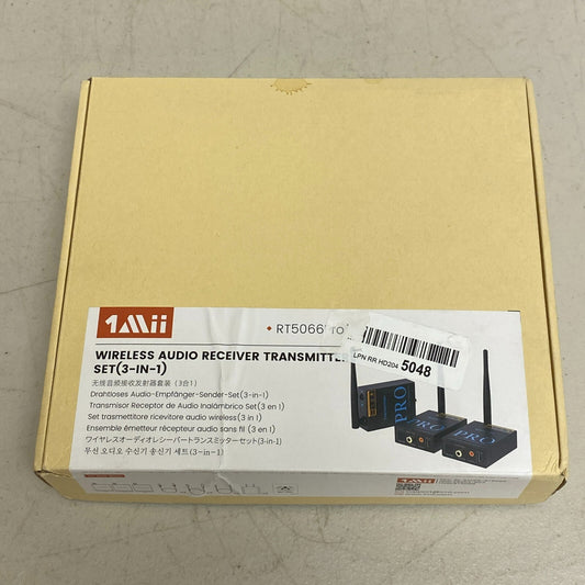 1Mii 3-in-1 2.4GHz Wireless Audio Transmitter and Receiver for TV, 20ms U,,,,,,,