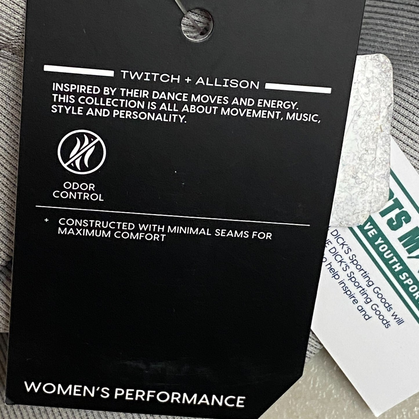 DSG X TWITCH ALLISON Women's Seamless Iridescent Legging Carbon Grey BOSSW22307