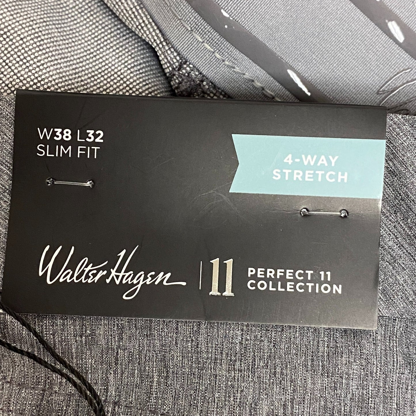 Walter Hagen P11 Novelty 5 Pocket Pant Graphic Charcoal/White MGA35125VC