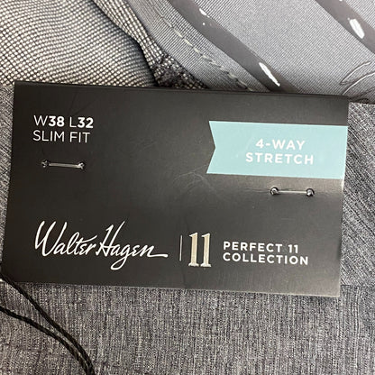 Walter Hagen P11 Novelty 5 Pocket Pant Graphic Charcoal/White MGA35125VC