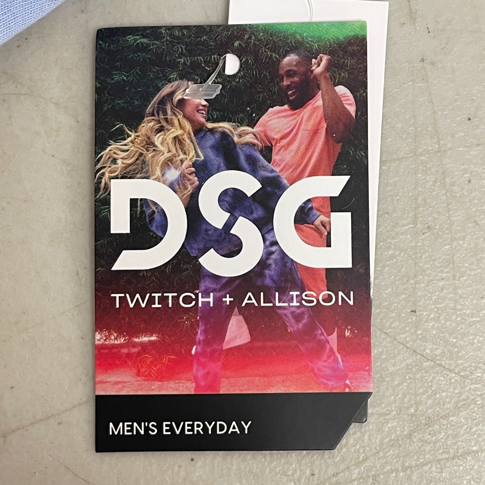 DSG x Twitch + Allison Menâs Zip Tank Nebulous Blue Athletic Top BOSSM12104