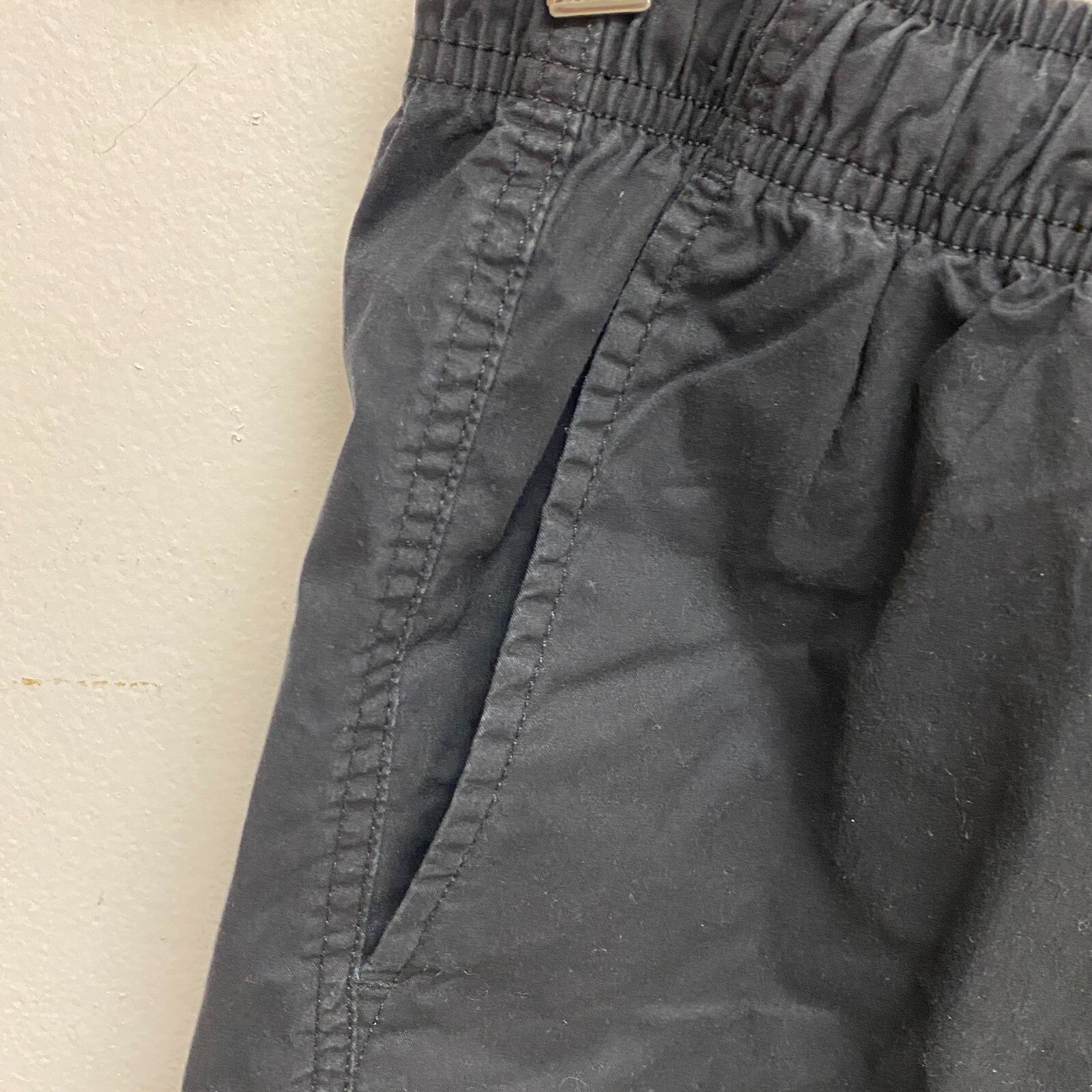 DSG Men's 6.5" Inseam Cotton Woven Shorts Pure Black Athletic Summer DAM13135