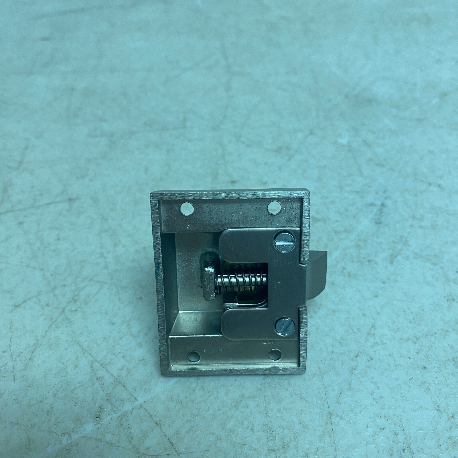 Signature Hardware Pitkin Brass Cabinet Latches with Oval Knob - Brushed Nickel