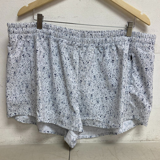 CALIA Women's 3 in Relaxed Mid Rise Grey/ Blue Infinity Run Short WAX12336PRT