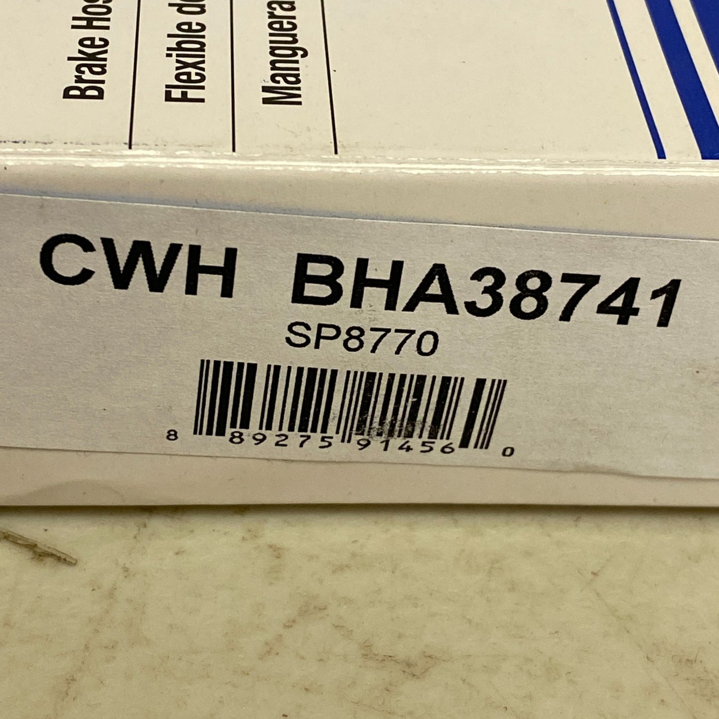 CARQUEST Brake Hydraulic Hose Assembly Black EPDM Rubber 21.14″ Model BHA38741
